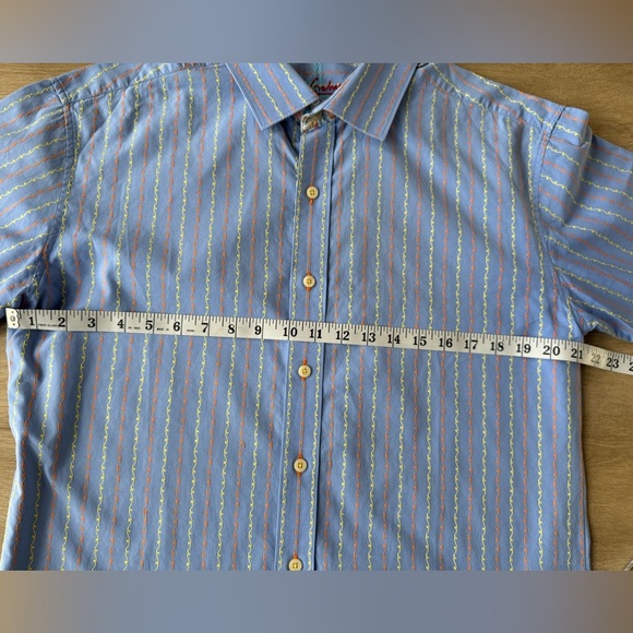 Robert Graham Mens Button Up Sz M Contrast Cuff Long Sleeve Collared‎ - Picture 11 of 12